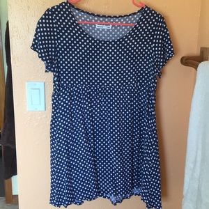 American apparel polkadot babydoll dress.